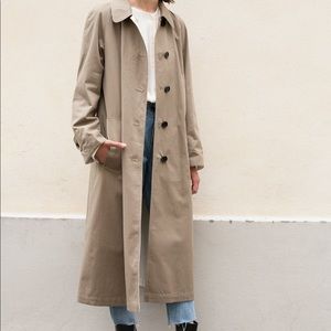 Khaki & Cream reversible trench coat